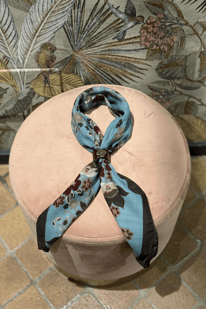 Bandana Lana e Yack Fiori Cielo