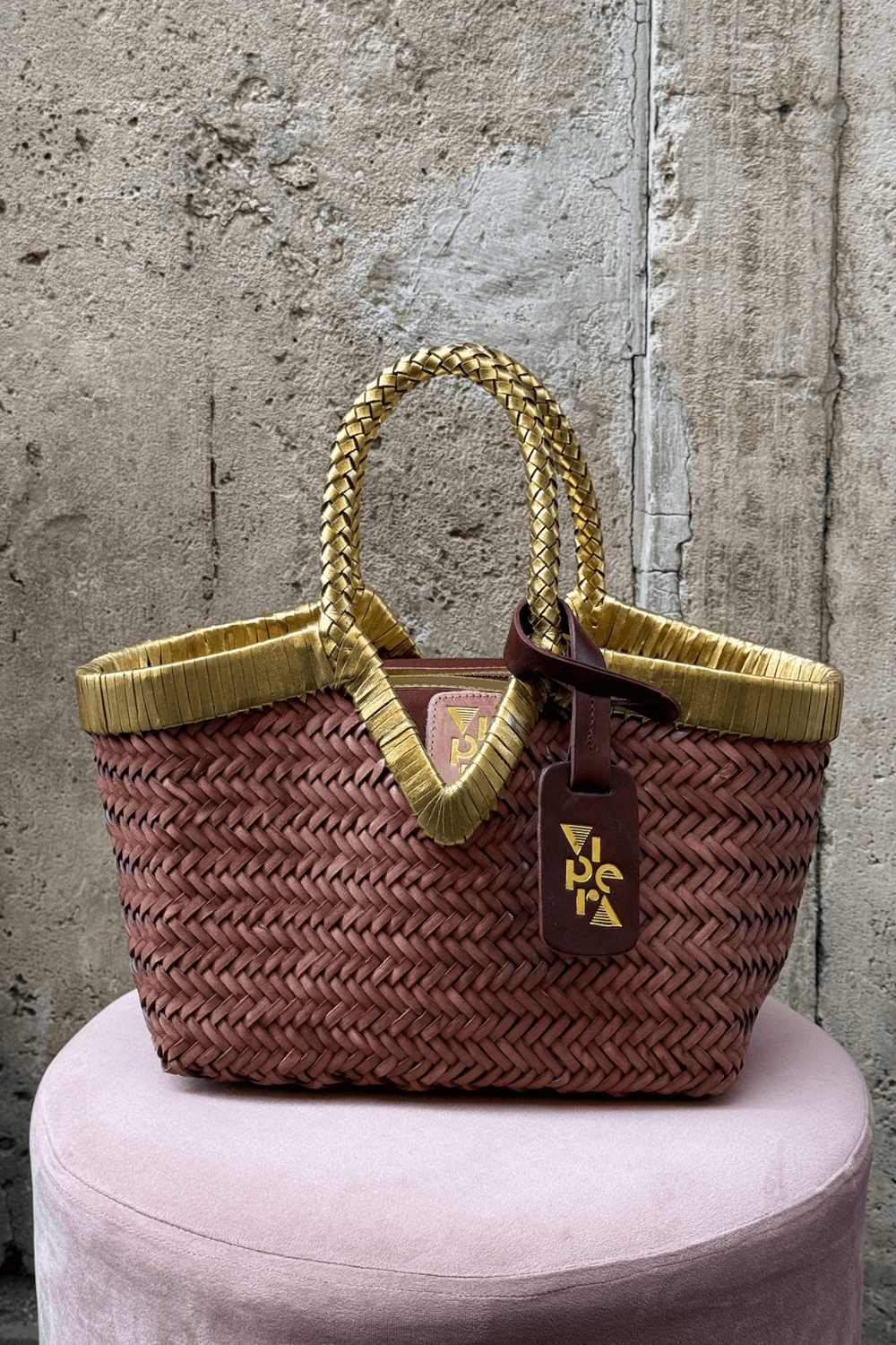 Borsa Monet Frame Taupe/Gold
