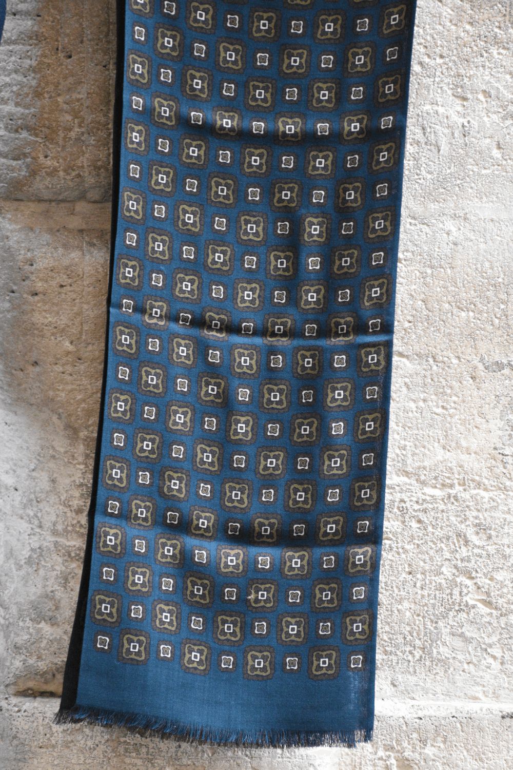 Sciarpa Lana Doppia Stampa