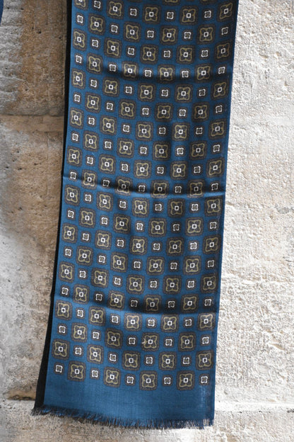 Sciarpa Lana Doppia Stampa