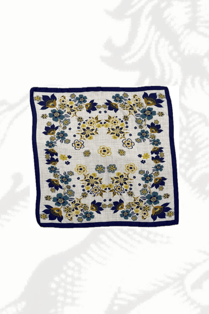 Bandana Lana e Yack Fiori Lime