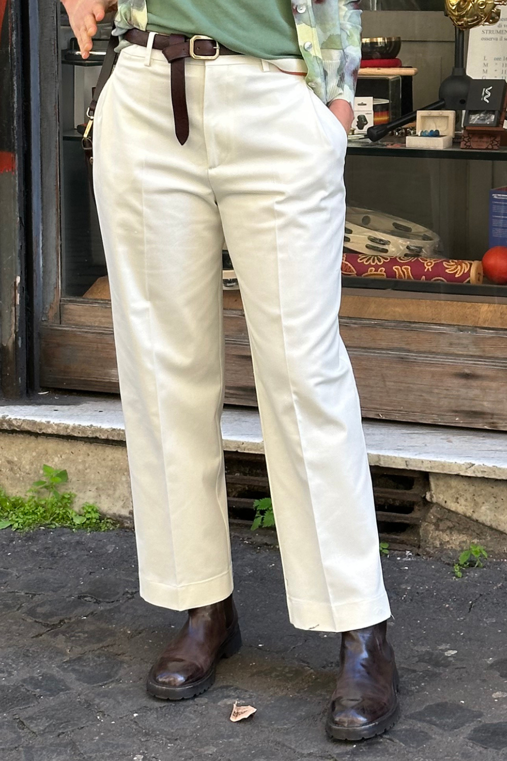 Pantaloni Serena Burro