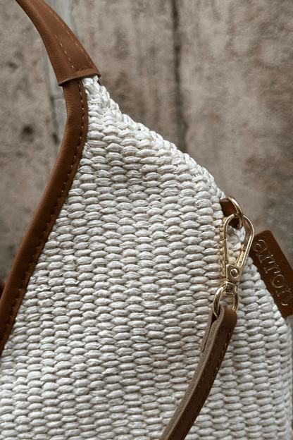 Borsa Noa Mini Rafia Panna