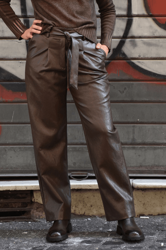Pantaloni Ecopelle