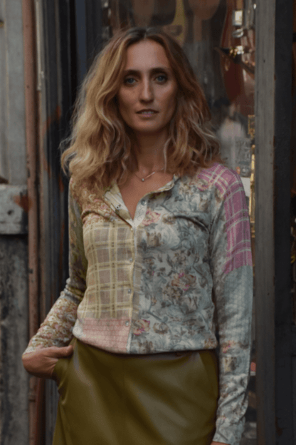 Cardigan Doppia Stampa
