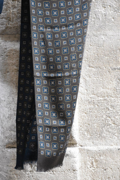 Sciarpa Lana Doppia Stampa