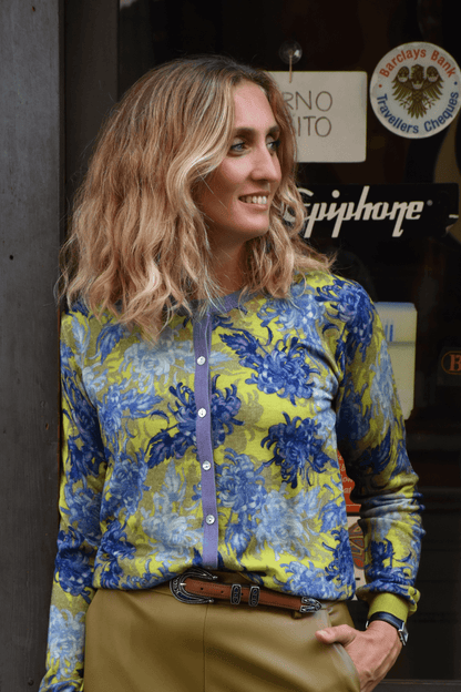 Cardigan Bordi Contrasto