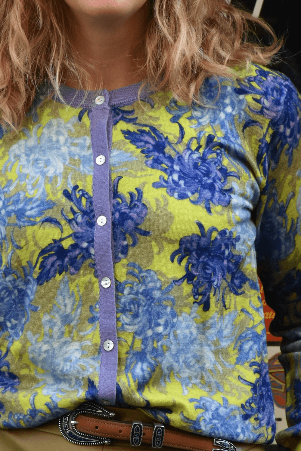 Cardigan Bordi Contrasto