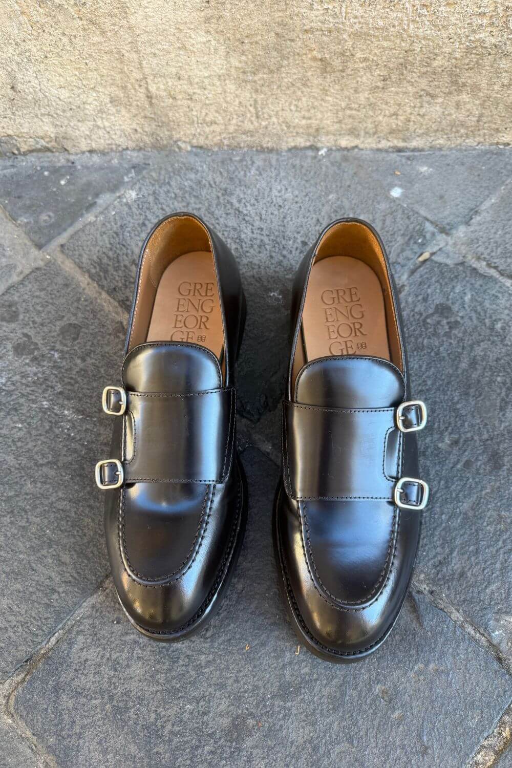 Scarpa  Doppia Fibbia Green George