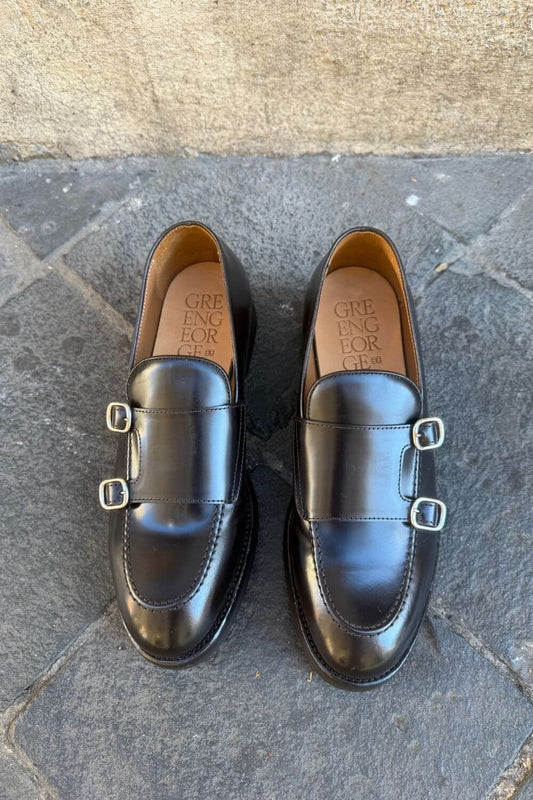 Scarpa  Doppia Fibbia Green George