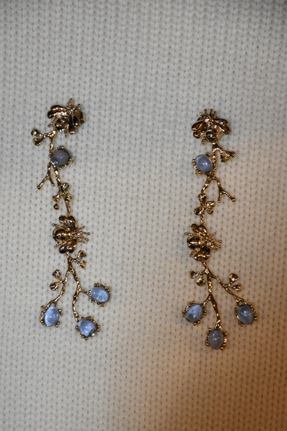 Orecchini Ice Garden Blu