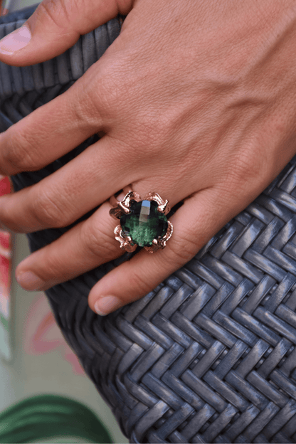 Anello Bocciolo Verde