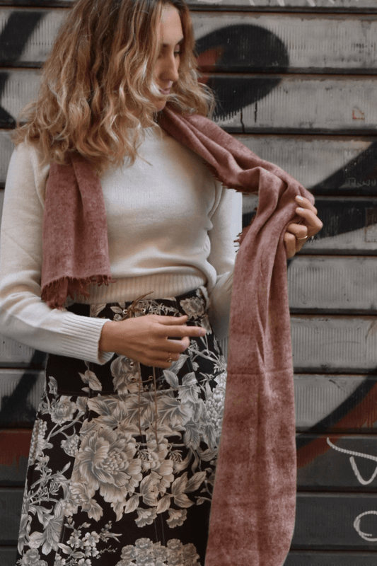 Sciarpa Cardata Airspray Cachemire