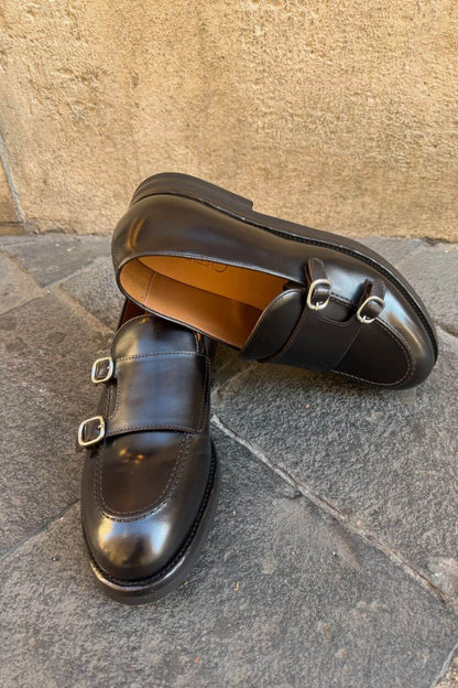 Scarpa  Doppia Fibbia Green George