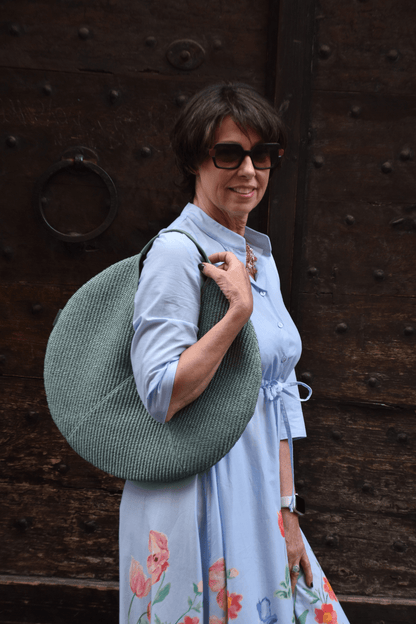 Borsa Noa Rafia Salvia
