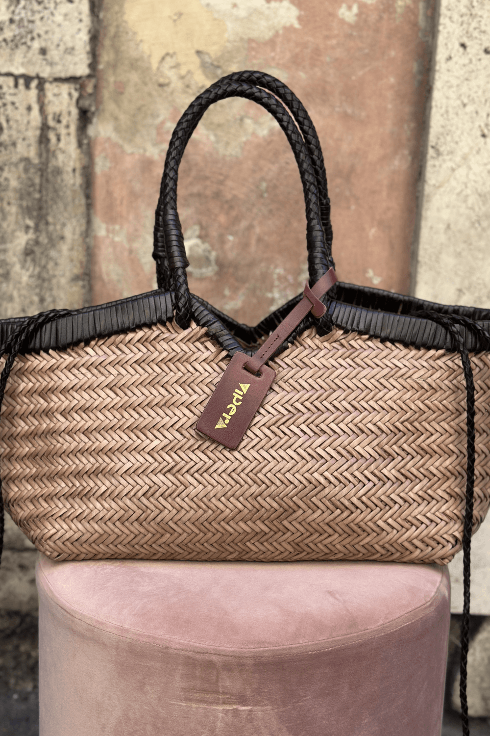 Borsa Crudelia Bicolor Taupe