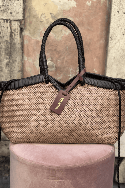 Borsa Crudelia Bicolor Taupe